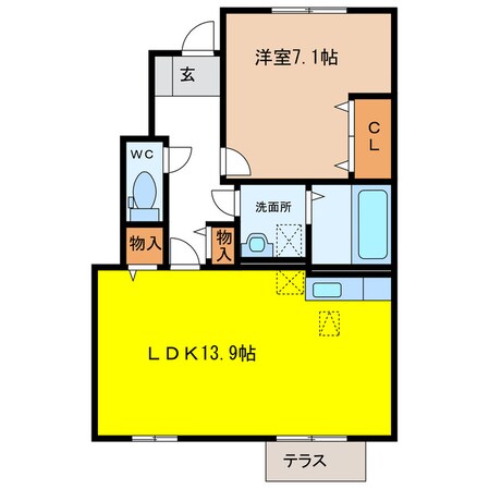 ﾌﾟﾚｼﾞｵの物件間取画像